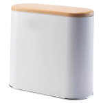 Poubelle de salle de bain push aldo bois polypropyl�ne 10 l