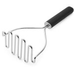 Kitchenaid pilon, noir mat, pilon � pommes de terre en acier inoxydable avec manche durable, lavable ...