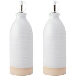 Kitchencraft idilica huiliers et vinaigriers de gr�s, set de 2 huiliers et vinaigriers de c�ramique avec ...