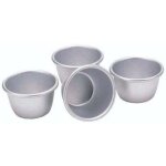 Kitchencraft - mini moules � dessert de aluminium anodis�, 7. 5 cm, set de 4