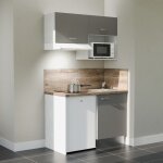 Kitchenette k02l - pt - 120 cm avec plan de travail et évier - emplacements frigo, hotte et micro - ondes ... Kitchenette k02l - pt - 120 cm avec plan de travail et évier - emplacements frigo, hotte et micro - ondes ...