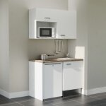 Kitchenette k07l - pt - 120 cm avec plan de travail et évier, emplacements frigo et micro - ondes - façade ... Kitchenette k07l - pt - 120 cm avec plan de travail et évier, emplacements frigo et micro - ondes - façade ...
