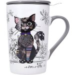Tisanire chat noir kook avec infuseur ? 435 ml