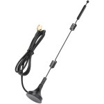 Antenne wifi omnidirectionnelle double bande 12dbi - 2, 4 / 5ghz sma femelle - longueur 3m - pour amplificateu ...