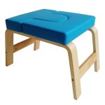 Kkmoon - banc de yoga portable en bois massif ? chaise d'quilibre pour postures inverses (headstand) ...
