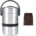 Kkmoon - bote - repas isotherme 1. 8l en acier inoxydable - multilayer portable pour djeuner - garde ...