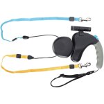 Kkmoon - double laisse pour chien - 2 - en - 1 avec attache rglable (noire) - sans piles - idal pour ...