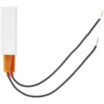 Plaque chauffante ptc aluminium 12v 70c - lment thermostatique avec botier mtallique - couleur fils ...