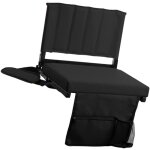 Sige portable pour stade et plage - coussin durable avec dossier rglable - pliable et lger (ipx4 anti ...