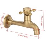 Support mural vintage robinet en laiton solide single cold water tape pour vier de cuisine vadrouille ...