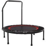 Trampoline pliable pour adultes - 48 pouces, accoudoirs en mousse réglables, rebounder de fitness Trampoline pliable pour adultes - 48 pouces, accoudoirs en mousse réglables, rebounder de fitness