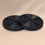 Klarstein - americana purista filtre  charbon actif, set de 2 accessoires de rechange 18 x 2 cm (xh) ...