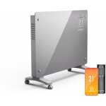 Klarstein bansin crystal smart radiateur convecteur - 1500 w, montage mural / autonome, �cran led, contr�le ...