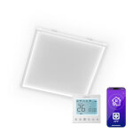 Klarstein chauffage infrarouge 360w panneau mural / plafond, wifi, thermostat, ip44, t�l�commande, s�curit� ...