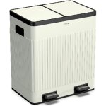 Klarstein grama 40 poubelle de tri slectif - 40 l deux bacs 20 l, couvercle soft close, design rtro, ...