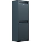 Klarstein poubelle double 36 l - tri s�lectif cuisine, 2 compartiments 18 l, acier inoxydable, design ...