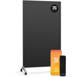 Klarstein wonderwall smart 800 w radiateur infrarouge mural, conome, wifi & appli, alexa, chaleur instantane ...
