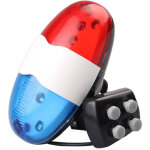 Klaxon 4 tons � 6 led pour v�lo, �clairage led, sir�ne �lectronique, accessoires pour v�los, scooters ...