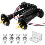 Klaxon �lectrique pour voiture, camion, 12 v, double tube int�gr�, haut - parleur d'alarme 150 db, convient ...