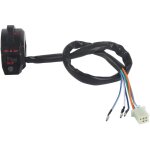 Klaxon de commande de guidon de moto, interrupteur gauche de 7 / 8 pouces, clignotant, faisceau hi / ...