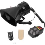 Klaxon de voiture 12v 100w 120db, micro pa, sirne d'alarme d'urgence  7 sons pour voiture camion rv ...