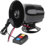 Klaxon de voiture / moto, sirne d'avertissement d'alarme de moto de voiture 12v 30w klaxon 3 haut - ...
