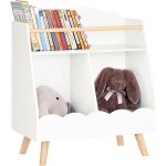 Kmb100 - k - w bibliothèque enfant, Étagère à livres, Étagère de rangement jouets pour enfants, meuble ... Kmb100 - k - w bibliothèque enfant, Étagère à livres, Étagère de rangement jouets pour enfants, meuble ...