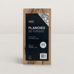 Lot de deux planches rectangulaires en bois d'olivier pour fumage