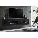 Komodee, ensemble de meubles tivoli set4, noir / noir, largeur 200cm x hauteur 41 cm x profondeur 35 ...