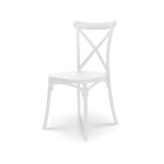Chaise blanche style bistrot en rsine polypropylne