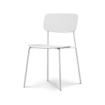 Kosmi - chaise scandinave au design minimaliste coloris blanc