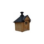 Kota grill 4, 5m2, en kit, shingle noir, structure bois massif avec grill intrieur pour repas conviviaux ...