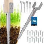 Kotarbau� base de poteau d'ancrage au sol en acier � boulon en u pour cl�tures et tonnelles 122 x 720 ...