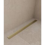 Kroos � - caniveau de douche en inox dor� bross� - 900 mm