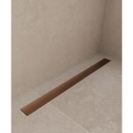 Kroos � - caniveau de douche en inox or rose bross� - 900 mm