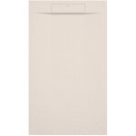 Kroos � - receveur de douche cr�me, texture pierre zeus, grille de couleur - 110 x 70 cm