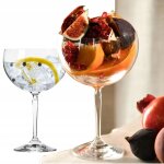 Krosno 4x 470ml verres goblet pour eau cocktails jus boissons cristalline