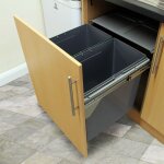 Monster shop - kukoo - poubelles coulissantes encastrables de 90l pour cuisine, poubelles de recyclage ...