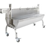 Kukoo rôtissoire à charbon en acier inoxydable robuste pour 90kg de viandes, barbecue à broche et grill ... Kukoo rôtissoire à charbon en acier inoxydable robuste pour 90kg de viandes, barbecue à broche et grill ...