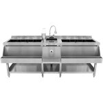 Kukoo - station double professionelle bar cocktails restaurant caf� hotel horeca cdhr 197cmx78 cm acier ...