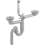 Kümbad - vidage manuel 2 bacs cuipd622 - a pour évier granit - diamètre 90 mm Kümbad - vidage manuel 2 bacs cuipd622 - a pour évier granit - diamètre 90 mm