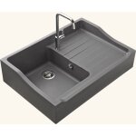 Kmbad - vier timbre d'office granit gris tamarin - 1 bac 1 gouttoir