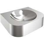 Kwc ar lavabo individuel, anima, acier inoxydable, 500x132x400 mm, sans plan de robinetterie