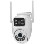 Kyf - double cam�ra ip ? ext�rieure rotative pt motoris�e 3mp + 3mp wifi 2, 4ghz