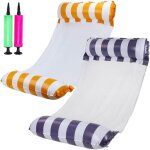 Kzq - 2 matelas gonflables pour piscine - accessoires de piscine gonflables 4 en 1 - hamac de piscine ...