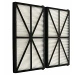 Kzq - lot de 2 panneaux filtres pour robot tiger shark - rcx70101pak2 - noir