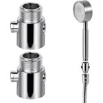 Kzq - 2 pcs stop douche, pomme de douche robinet d'arrêt en laiton avec interrupteur vanne d'arrêt de ... Kzq - 2 pcs stop douche, pomme de douche robinet d'arrêt en laiton avec interrupteur vanne d'arrêt de ...