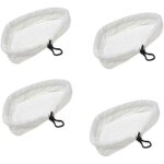 Kzq - 4pcs serpillres balai  vapeur triangulaire en microfibre pour h2o?x5?s302?s001 mop