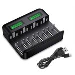 Kzq - 8 emplacements rapide led chargeur de piles universel, chargeur piles pour aa / aaa / c / d ni ... Kzq - 8 emplacements rapide led chargeur de piles universel, chargeur piles pour aa / aaa / c / d ni ...