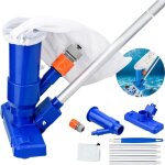 Kzq - aspirateur piscine, aspirateur piscine portable avec perche tlescopique pour nettoyage des piscines ...